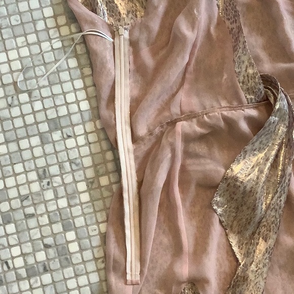 Ramy Brooks Gabriela Silk Metallic Dress Small - Picture 13 of 13